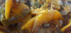 Sweet and Tangy Sweet Potato Stew or Chilakada dumpa Pulusu